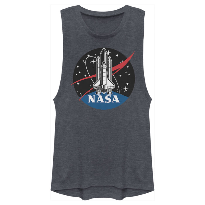 fifth sun Junior's NASA Rocket Logo Festival Muscle Tee