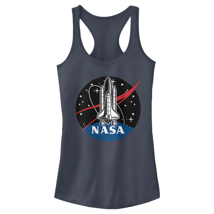 fifth sun Junior's NASA Rocket Logo Racerback Tank Top
