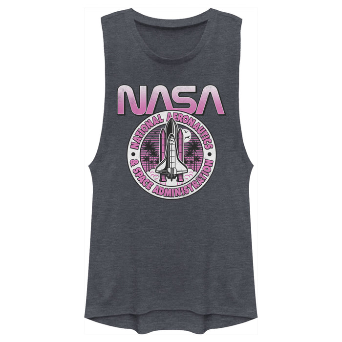 fifth sun Junior's NASA Shuttle Emblem Festival Muscle Tee