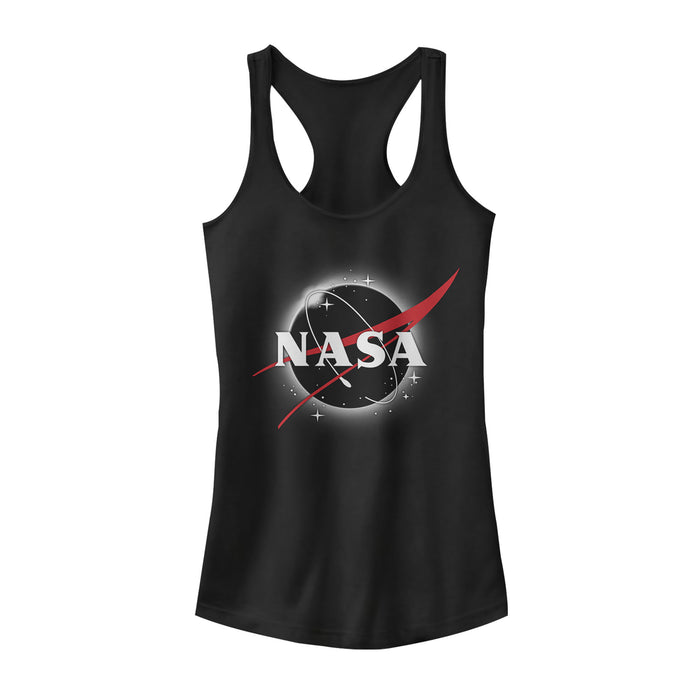 fifth sun Junior's NASA Total Eclipse Logo Racerback Tank Top