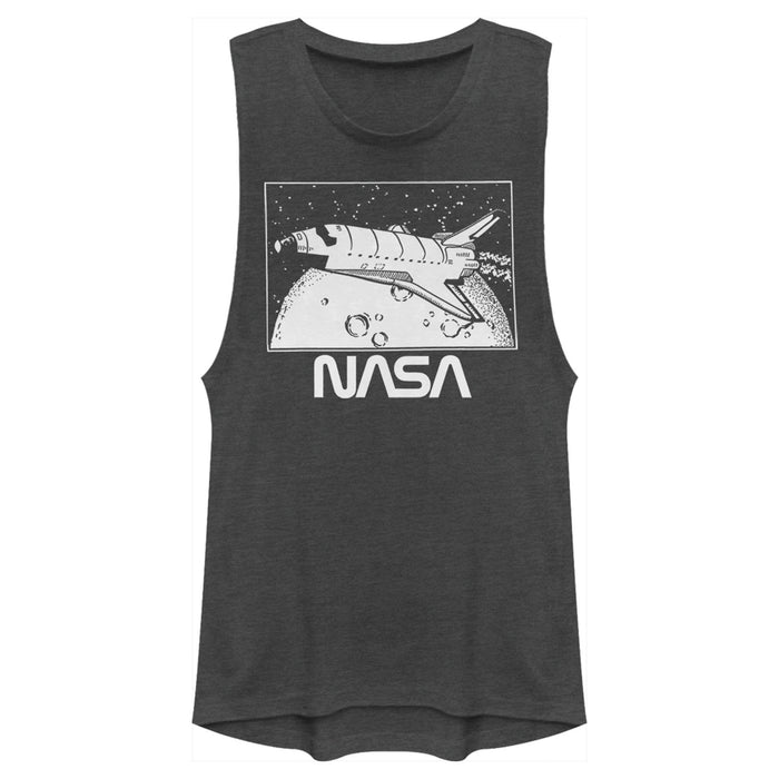fifth sun Junior's NASA Vintage Shuttle Frame Festival Muscle Tee