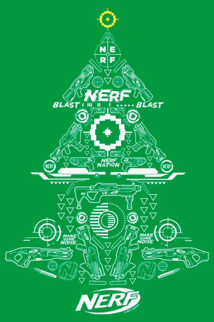 Fifth Sun Junior's Nerf Nerf Christmas Tree T-Shirt