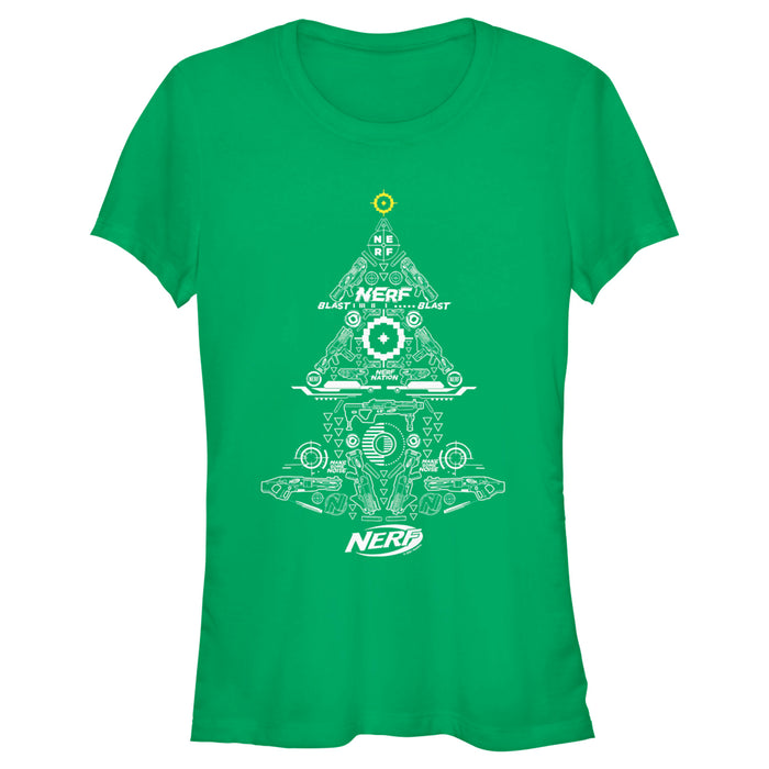 fifth sun Junior's Nerf Nerf Christmas Tree T-Shirt