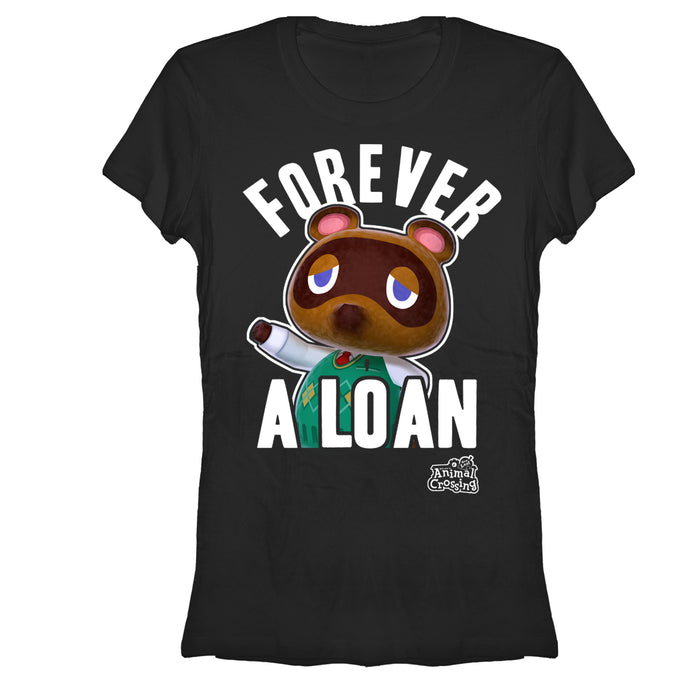 fifth sun Junior's Nintendo Animal Crossing Forever A Loan T-Shirt