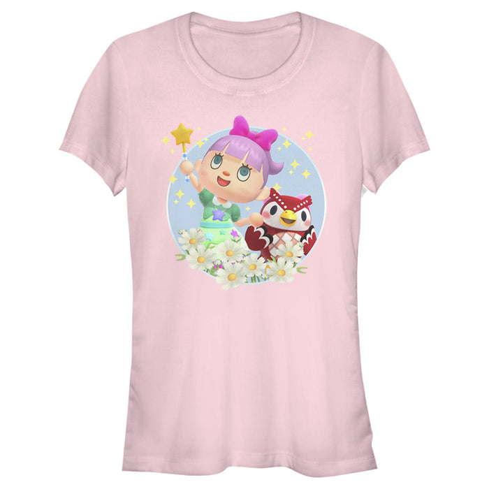 fifth sun Junior's Nintendo Animal Crossing New Horizons Flower Magic T-Shirt