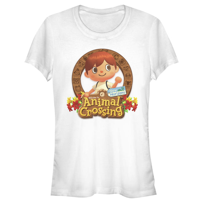 fifth sun Junior's Nintendo Animal Crossing New Horizons Frame T-Shirt