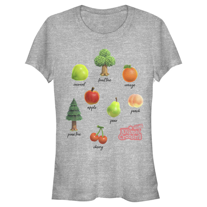 fifth sun Junior's Nintendo Animal Crossing New Horizons Fruit & Trees T-Shirt