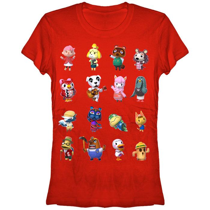 fifth sun Junior's Nintendo Animal Crossing Town is All Here T-Shirt