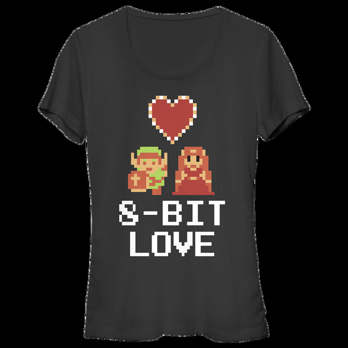 fifth sun Junior's Nintendo Legend of Zelda 8-Bit Love T-Shirt