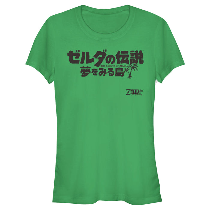 Fifth Sun Junior's Nintendo Legend Of Zelda Link's Awakening Japanese Character Logo T-Shirt