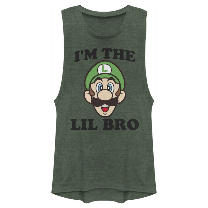 fifth sun Junior's Nintendo Luigi Little Brother Festival Muscle Tee