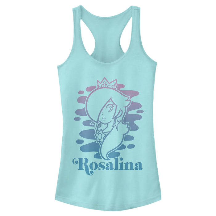 fifth sun Junior's Nintendo Mario Kart Rosalina Gradient Racerback Tank Top