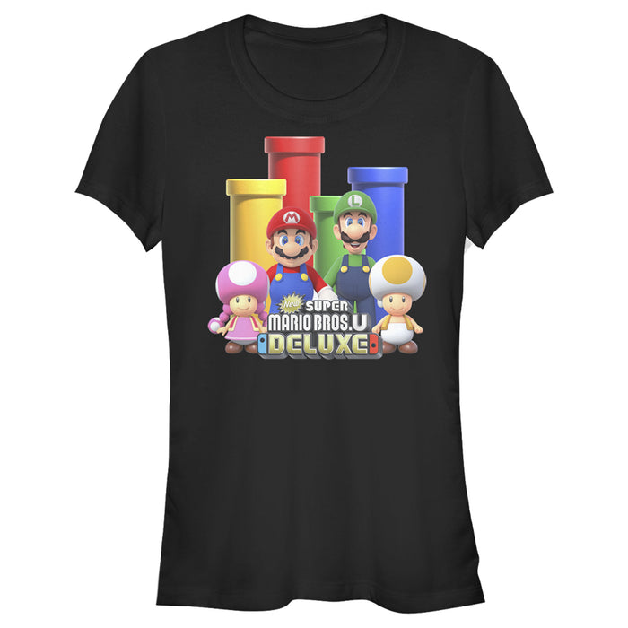 fifth sun Junior's Nintendo Super Mario Bros. U Deluxe T-Shirt