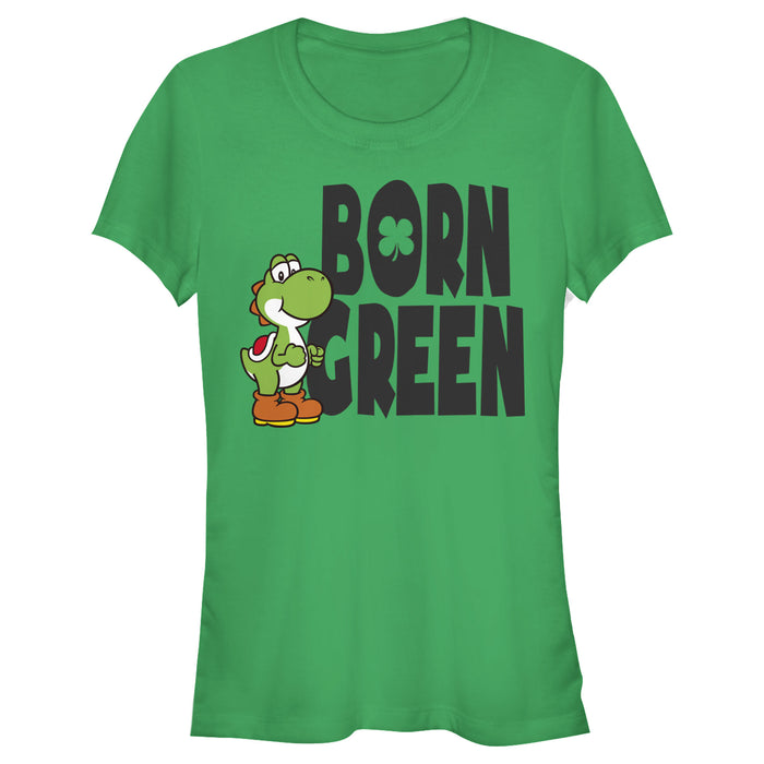 fifth sun Junior's Nintendo Super Mario Yoshi St. Patrick's Born T-Shirt