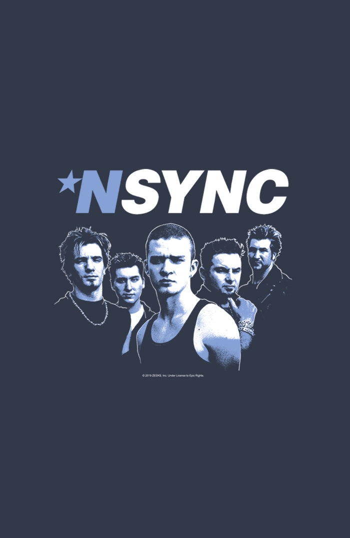 Fifth Sun Junior's NSYNC Attitude Pose Racerback Tank Top