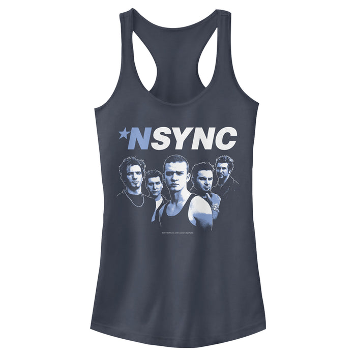 fifth sun Junior's NSYNC Attitude Pose Racerback Tank Top