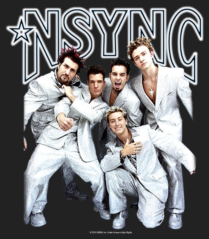 Fifth Sun Junior's NSYNC Iconic White Suits Festival Muscle Tee