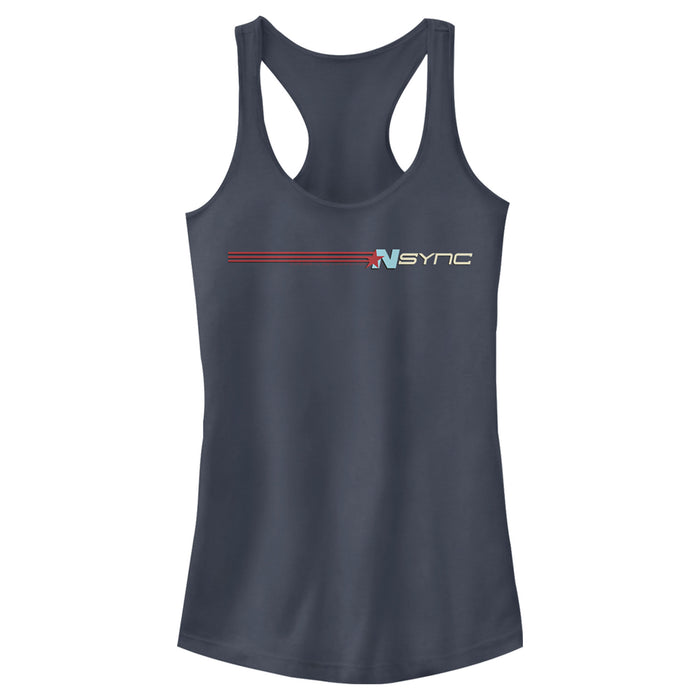 fifth sun Junior's NSYNC Retro Band Stripe Racerback Tank Top