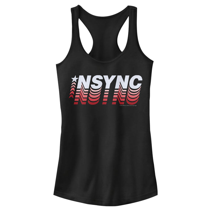 fifth sun Junior's NSYNC Retro Fade Racerback Tank Top