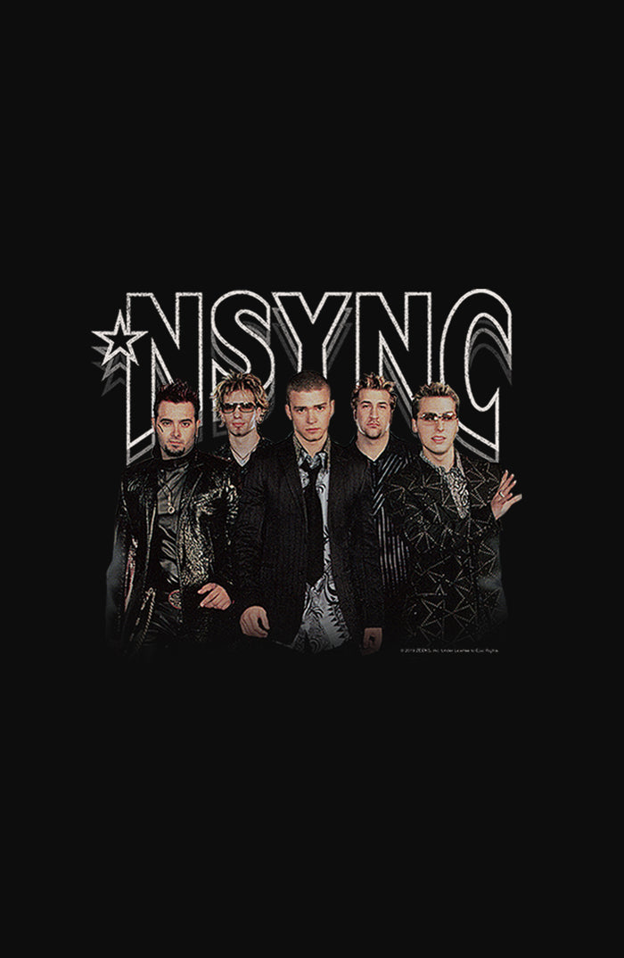 Fifth Sun Junior's NSYNC Rocker Band Pose Racerback Tank Top