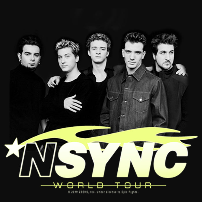 Fifth Sun Junior's NSYNC World Tour Poster Racerback Tank Top