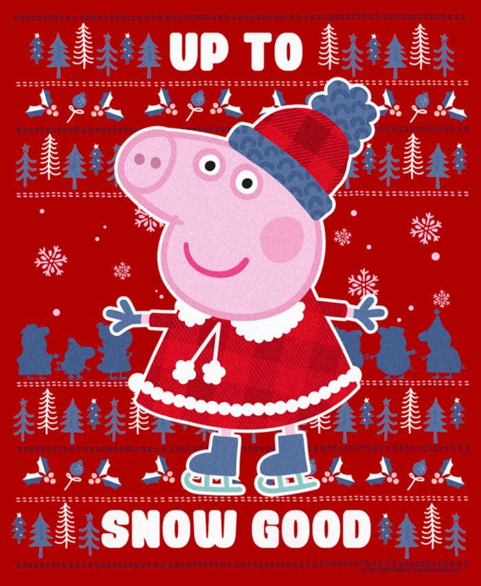 Fifth Sun Junior's Peppa Pig Christmas Up To Snow Good T-Shirt