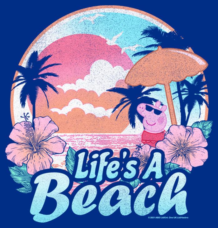 Fifth Sun Junior's Peppa Pig Life's A Beach T-Shirt