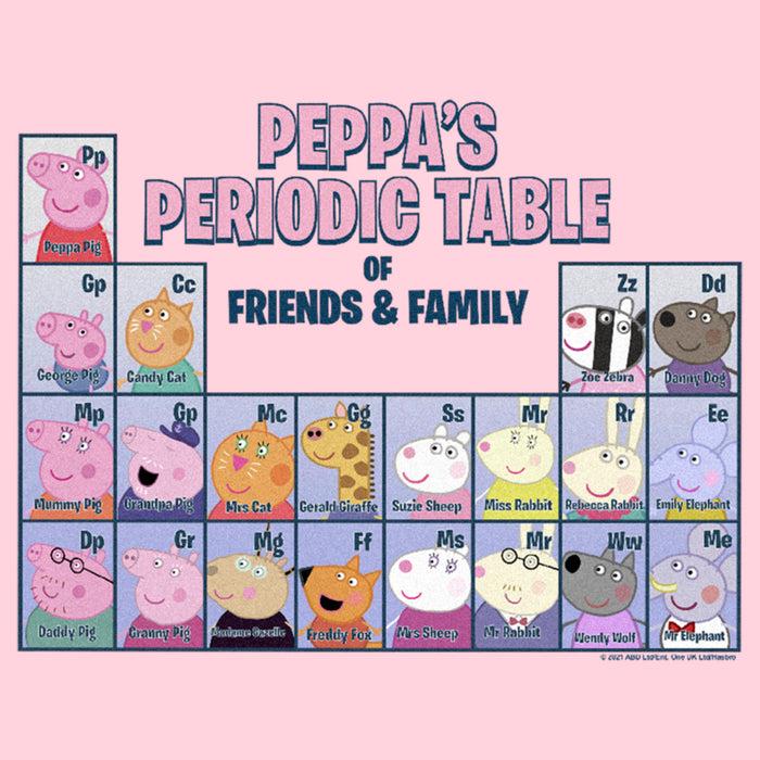 Fifth Sun Junior's Peppa Pig Periodic Table Of Friends & Family T-Shirt