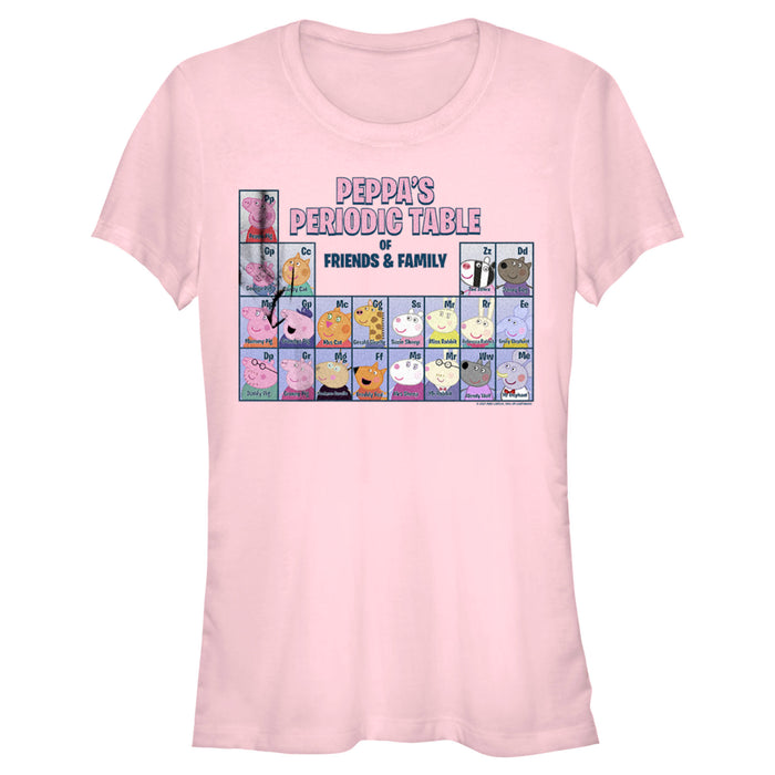 fifth sun Junior's Peppa Pig Periodic Table of Friends & Family T-Shirt