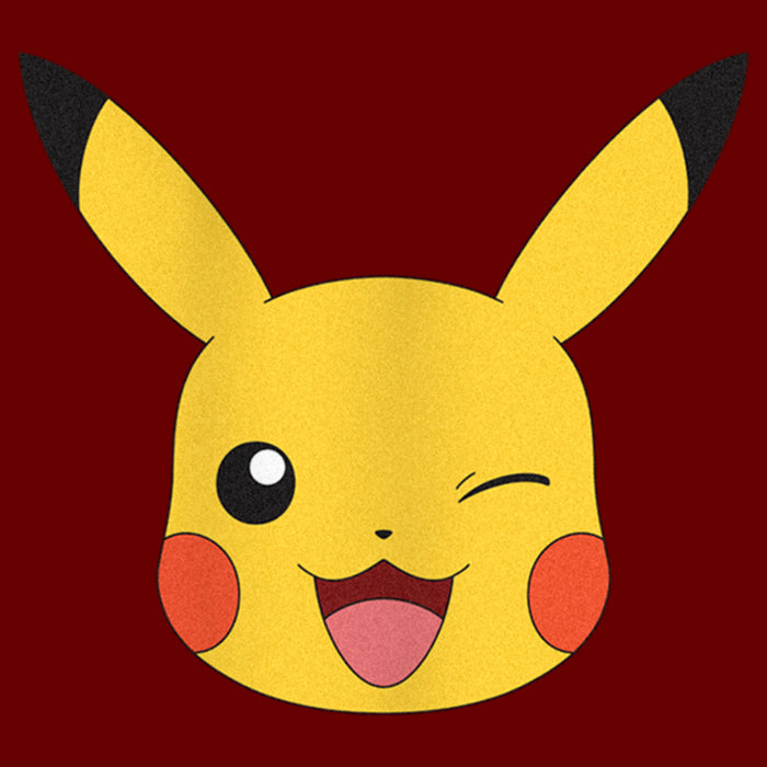 Fifth Sun Junior's Pokemon Pikachu Wink Face Cowl Neck Sweatshirt
