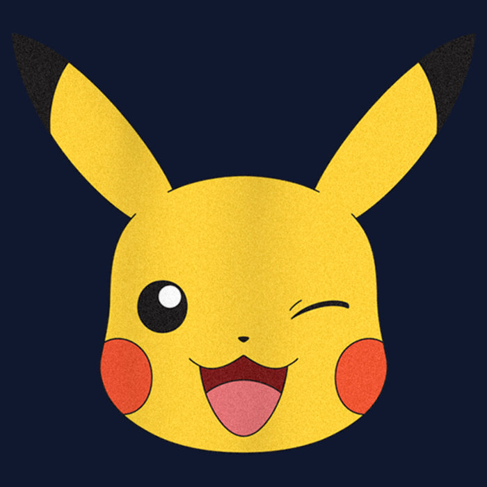 Fifth Sun Junior's Pokemon Pikachu Wink Face Cowl Neck Sweatshirt
