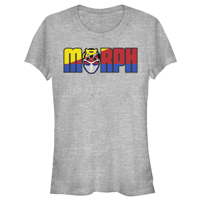 fifth sun Junior's Power Rangers Morph Color Text T-Shirt
