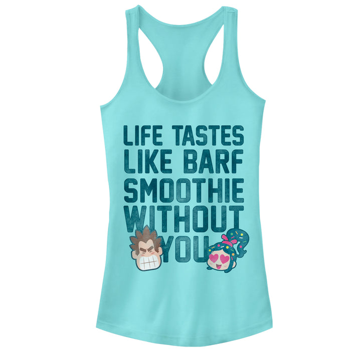 fifth sun Junior's Ralph Breaks the Internet Barf Smoothie Racerback Tank Top