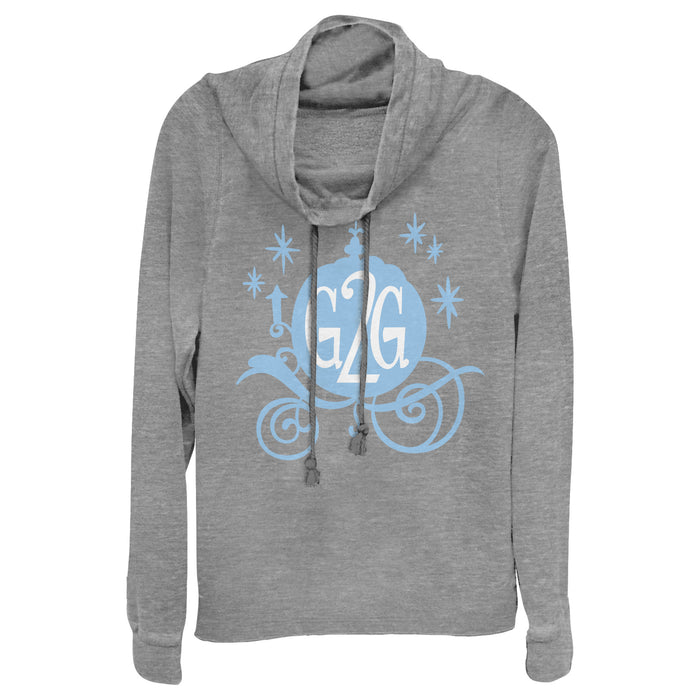 fifth sun Junior's Ralph Breaks the Internet Comfy Cinderella Cowl Neck Sweatshirt