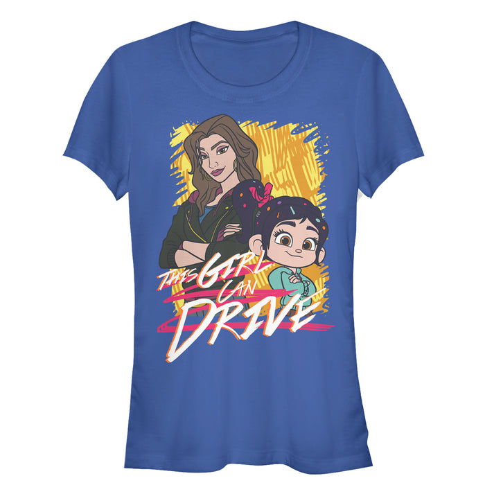 fifth sun Junior's Ralph Breaks the Internet Girl Can Drive T-Shirt