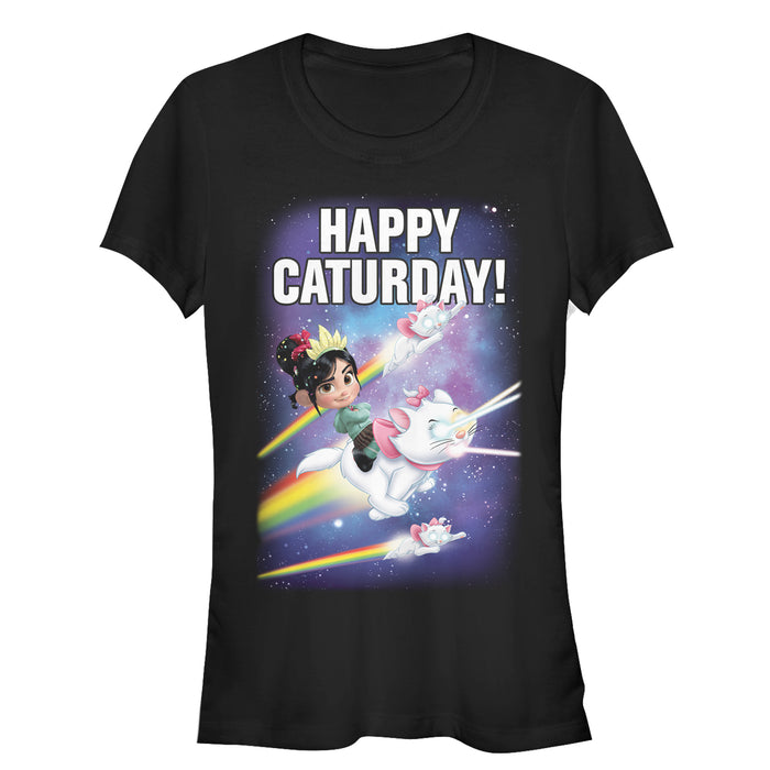 fifth sun Junior's Ralph Breaks the Internet Happy Caturday T-Shirt