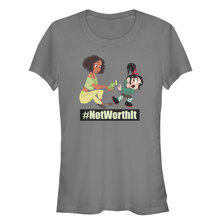fifth sun Junior's Ralph Breaks the Internet Not Worth Frog Kiss T-Shirt