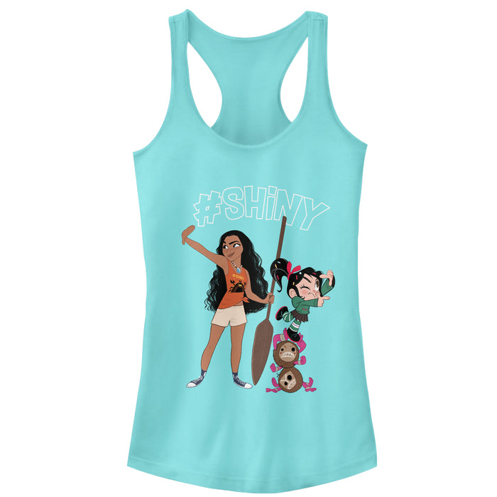 fifth sun Junior's Ralph Breaks the Internet #Shiny Racerback Tank Top