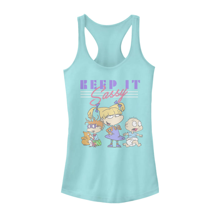 fifth sun Junior's Rugrats Keep It Sassy Racerback Tank Top
