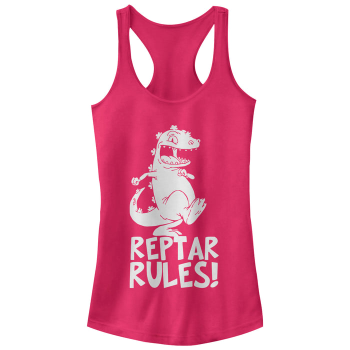 fifth sun Junior's Rugrats Reptar Rules Racerback Tank Top