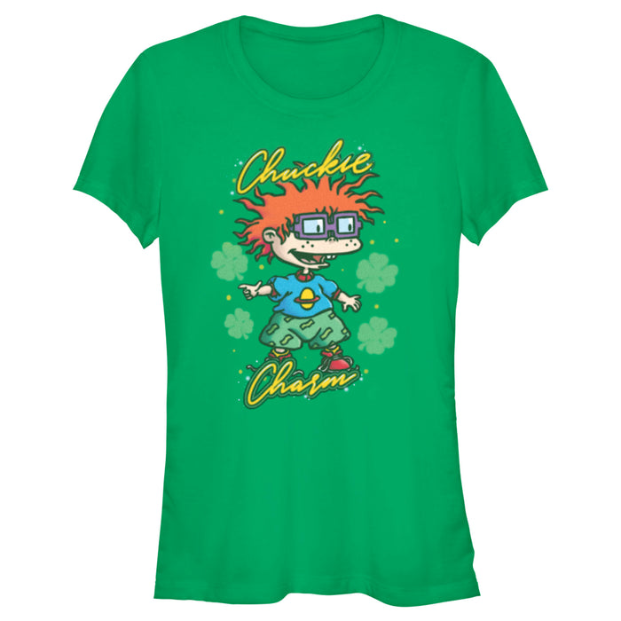 fifth sun Junior's Rugrats St. Patrick's Day Chuckie Charm T-Shirt