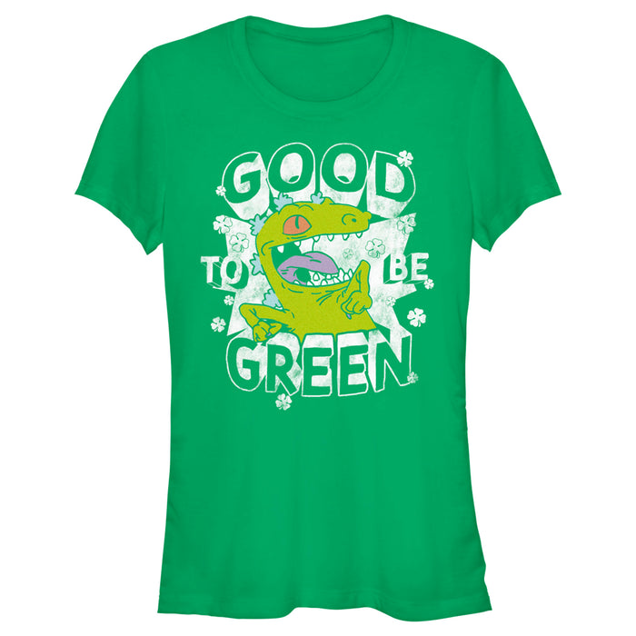 fifth sun Junior's Rugrats St. Patrick's Day Reptar Good to be Green T-Shirt