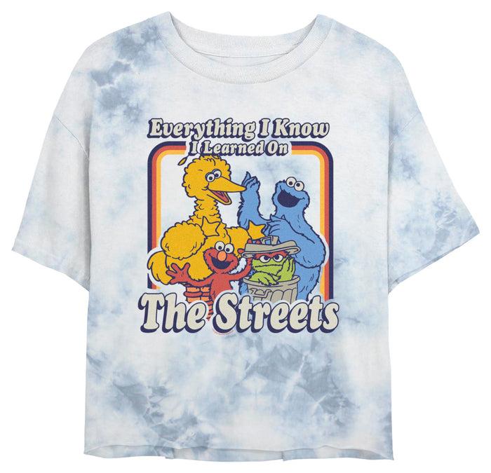fifth sun Junior's Sesame Street Everything I Know I Learned on the Streets T-Shirt