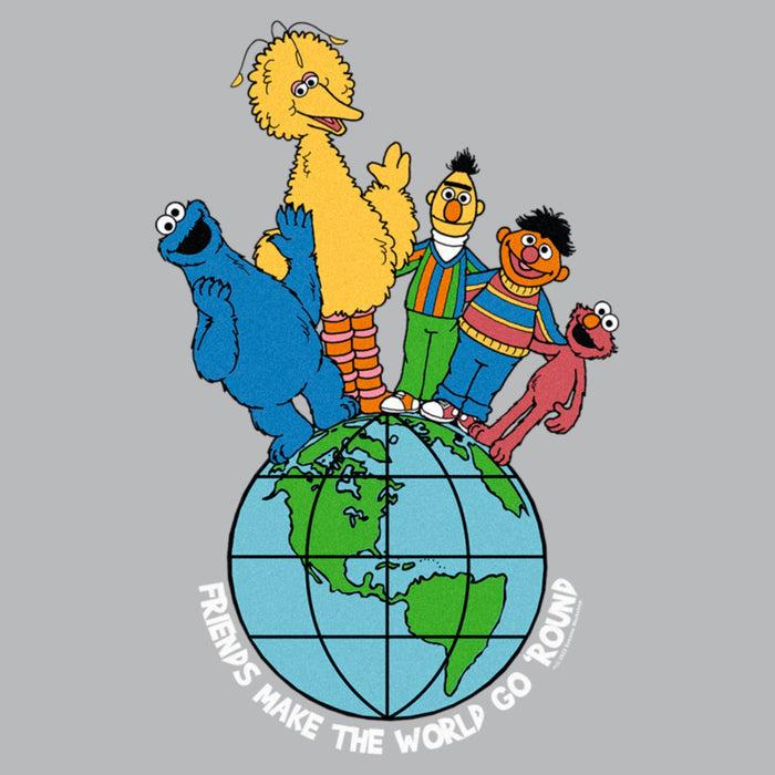 Fifth Sun Junior's Sesame Street Friends Make The World Go Round T-Shirt