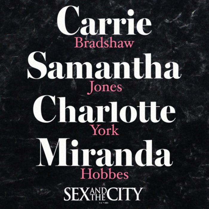 Fifth Sun Junior's Sex And The City City Girls Name Stack T-Shirt