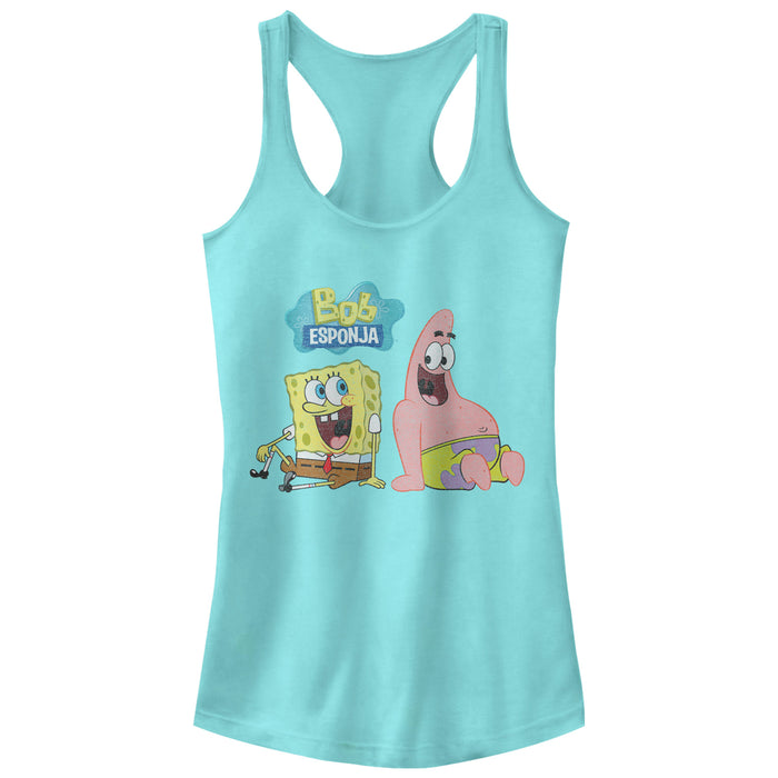 fifth sun Junior's SpongeBob SquarePants Best Friends Racerback Tank Top