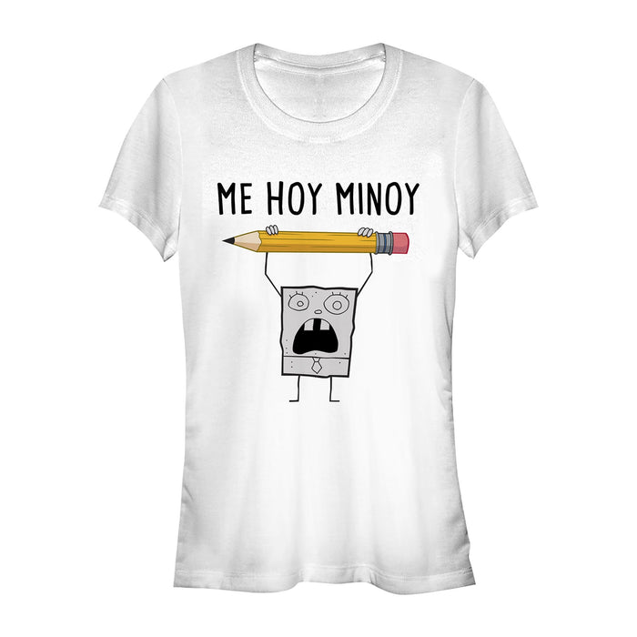 fifth sun Junior's SpongeBob SquarePants DoodleBob Me Hoy Minoy T-Shirt