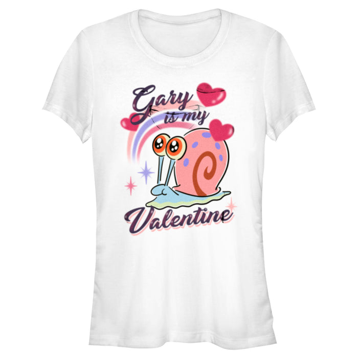 fifth sun Junior's SpongeBob SquarePants Gary is My Valentine T-Shirt