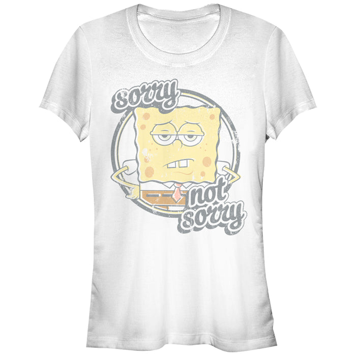 fifth sun Junior's SpongeBob SquarePants Sorry Not Sorry T-Shirt