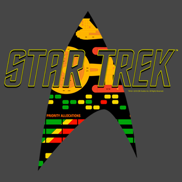 Fifth Sun Junior's Star Trek Allocations Logo Racerback Tank Top